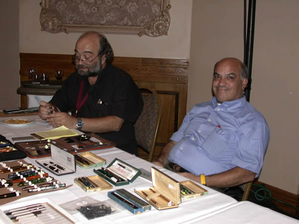 Israel Zilibi and Tsachi Mitsenmacher from the Israel Pen Club