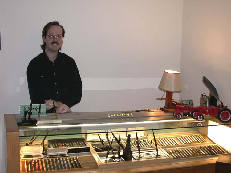1960’s Sheaffer display case and collection
